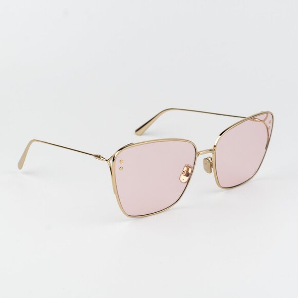 Dior MISSDIOR B2U Women Sunglasses Gold Pink Butterfly CD40095U 10Y BRAND NEW - Picture 3 of 14